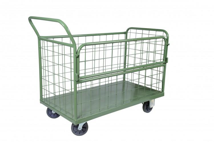 Carro tela com porta basculante